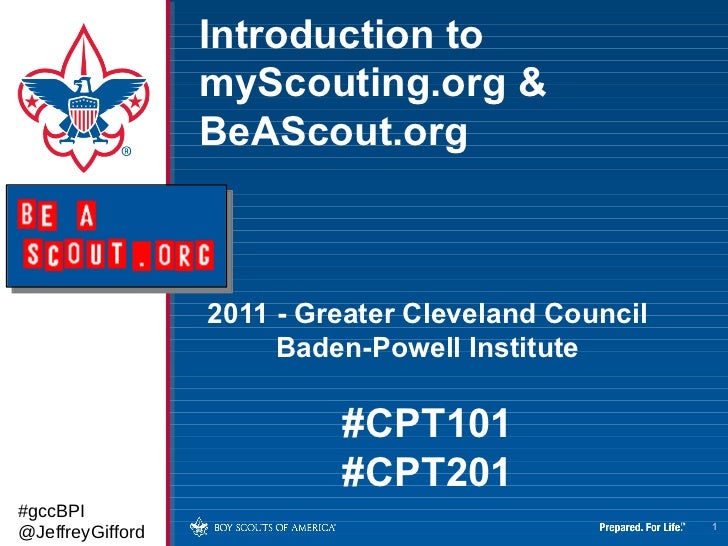 Introduction To MyScouting And BeAScout