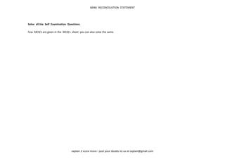 CPT Accounts (BRS) - Revision Sheet | PDF