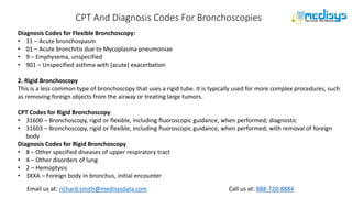 CPT And Diagnosis Codes For Bronchoscopies.pptx