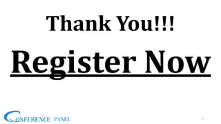 Thank You!!!
Register Now
12
 