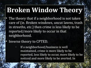 CPTED Presentation | PPT