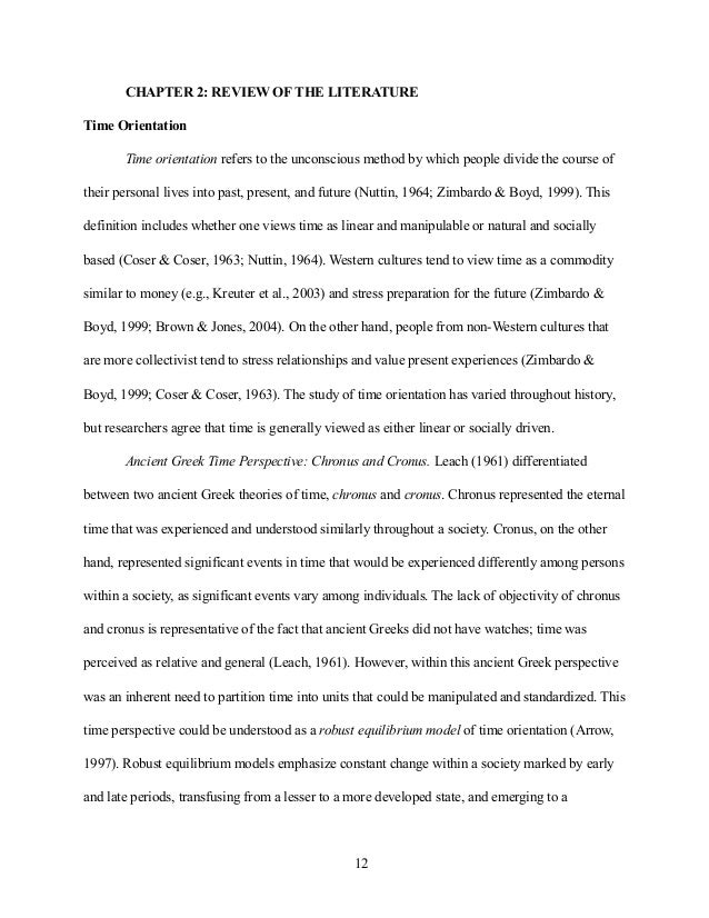 Cp Time Racial Ideology And Time Orientation Among African Americans