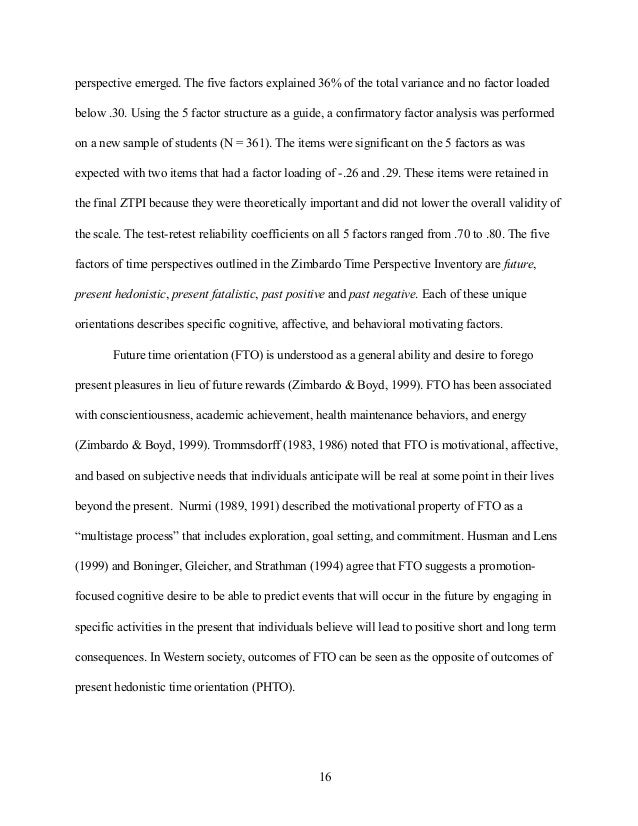 Cp Time Racial Ideology And Time Orientation Among African Americans