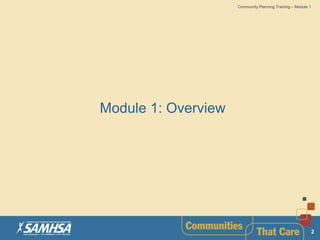 COMMUNITY PLANNING SAMHSA | PPTX
