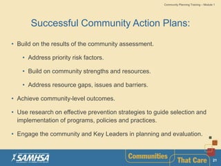 COMMUNITY PLANNING SAMHSA | PPTX