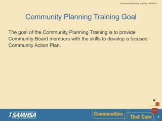 COMMUNITY PLANNING SAMHSA | PPTX