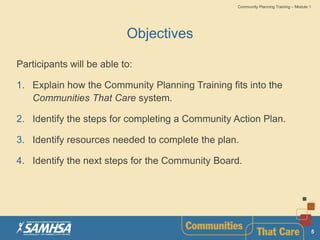 COMMUNITY PLANNING SAMHSA | PPTX