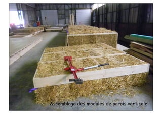 Assemblage des modules de parois verticale
 