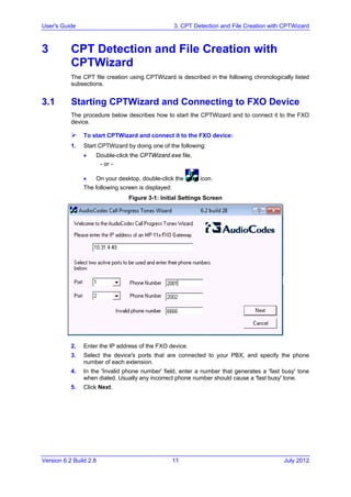 AudioCodes CPTWizard Tool | PDF