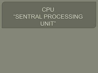 Cpu | PPTX
