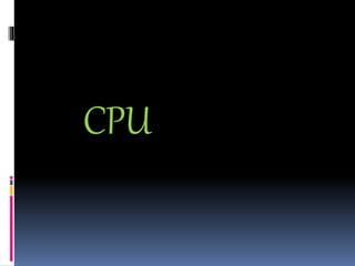 CPU 
 