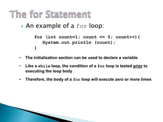 While , For , Do-While Loop | PPT