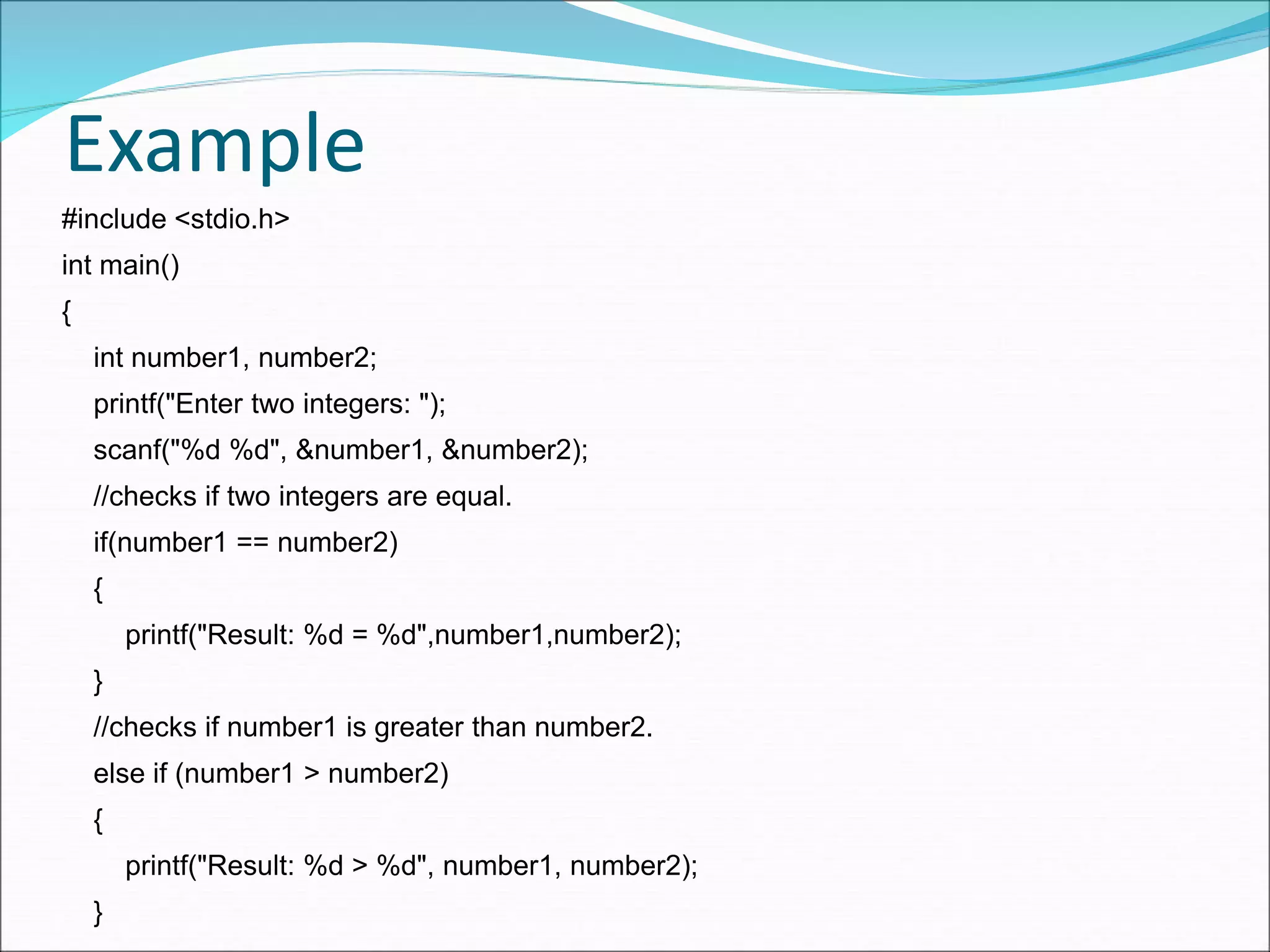 Nesting of if else statement & Else If Ladder | PPT