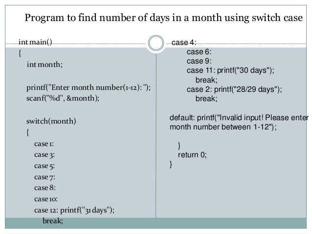 Decision making and branching in c programming