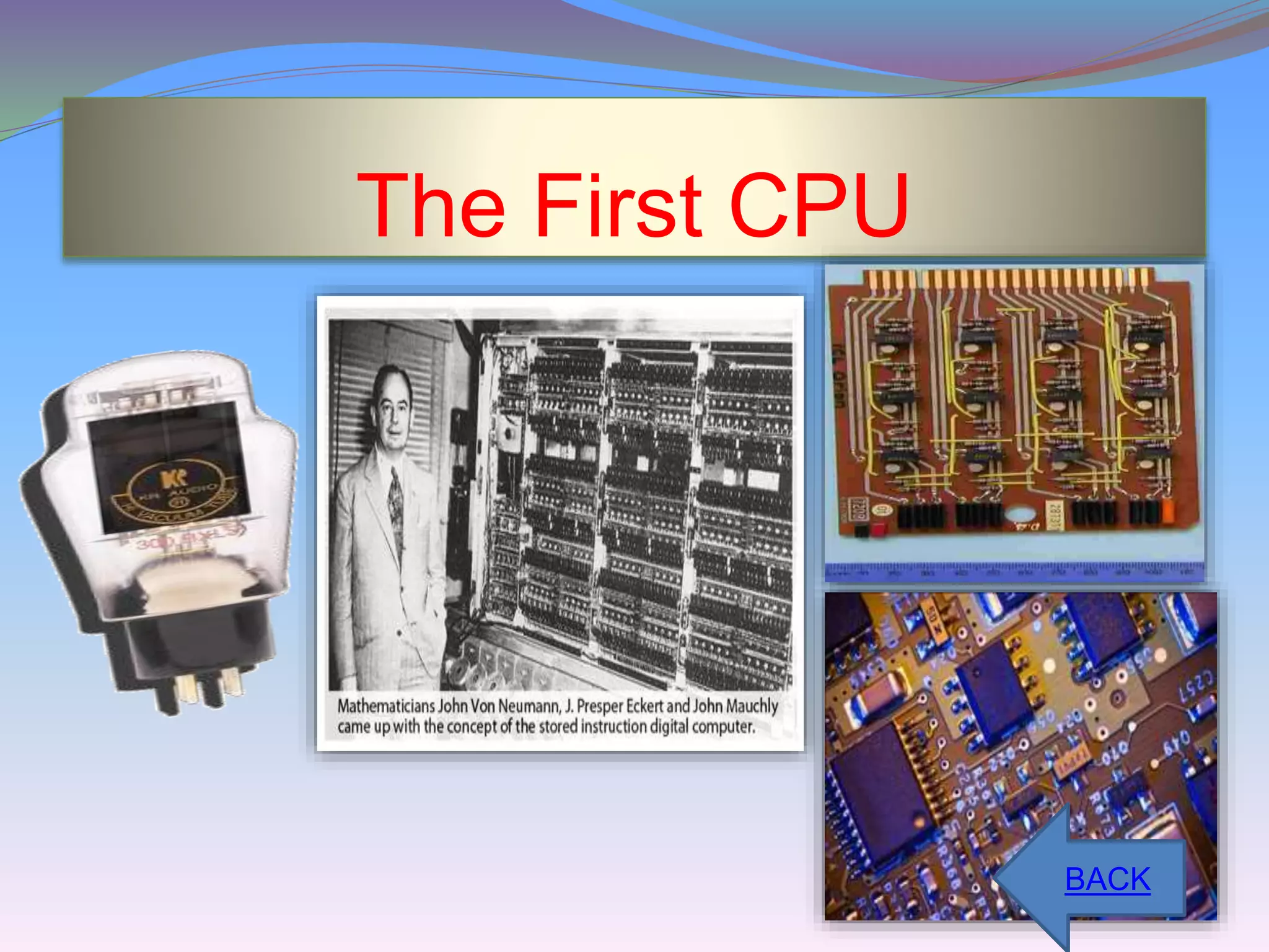 The First CPU 
BACK 
 