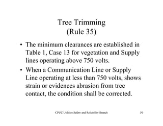 CPUC - General Orders 95, 128 & 165 | PDF