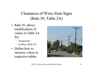 CPUC - General Orders 95, 128 & 165 | PDF