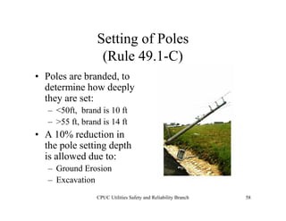 CPUC - General Orders 95, 128 & 165 | PDF