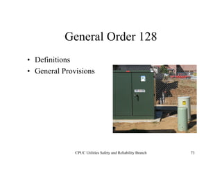 CPUC - General Orders 95, 128 & 165 | PDF