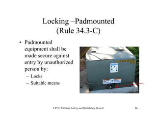 CPUC - General Orders 95, 128 & 165 | PDF