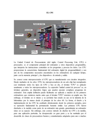 Cpu, disco duro | DOCX
