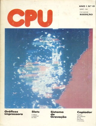 Revista CPU MSX - No. 01 - 1988