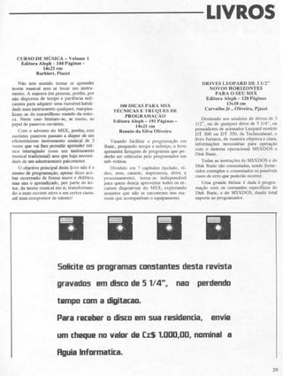Revista CPU MSX - No. 01 - 1988