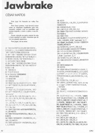 Revista CPU MSX - No. 01 - 1988