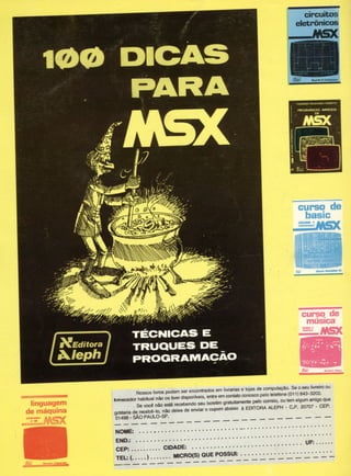 Revista CPU MSX - No. 01 - 1988