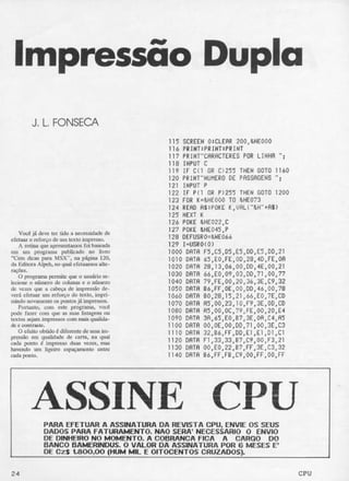 Revista CPU MSX - No. 02 - 1988