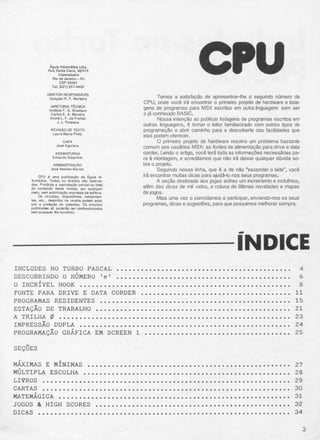 Revista CPU MSX - No. 02 - 1988