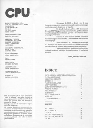 Revista CPU MSX - No. 04 - 1988