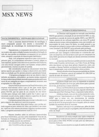 Revista CPU MSX - No. 04 - 1988