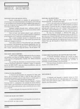 Revista CPU MSX - No. 06 - 1988