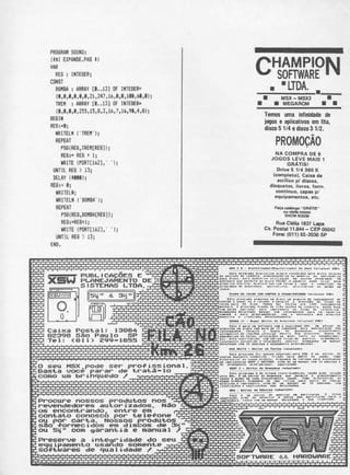 Revista CPU MSX - No. 10 - 1988