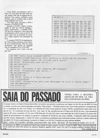 Revista CPU MSX - No. 10 - 1988