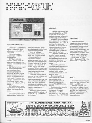 Revista CPU MSX - No. 10 - 1988