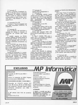 Revista CPU MSX - No. 10 - 1988