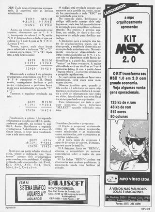 Revista CPU MSX - No. 11 - 1988