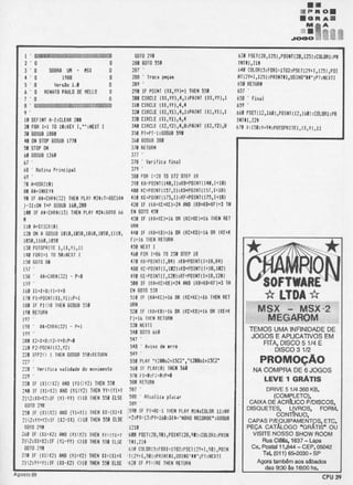 Revista CPU MSX - No. 11 - 1988