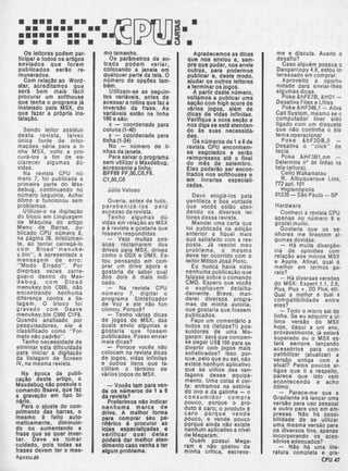 Revista CPU MSX - No. 11 - 1988