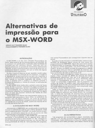 Revista CPU MSX - No. 15 - 1988