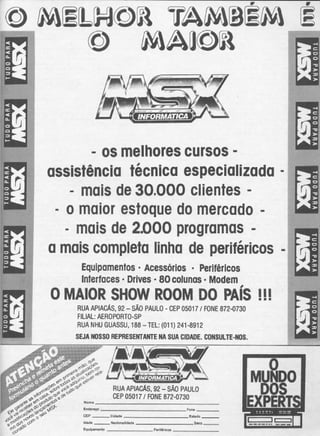 Revista CPU MSX - No. 15 - 1988