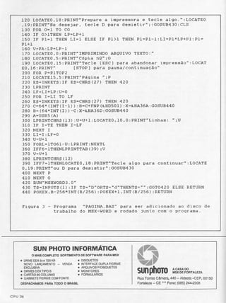 Revista CPU MSX - No. 15 - 1988