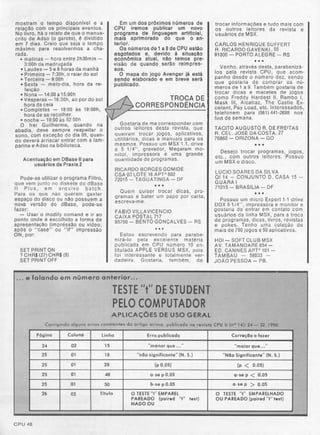 Revista CPU MSX - No. 15 - 1988