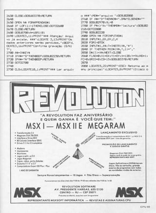 Revista CPU MSX - No. 15 - 1988