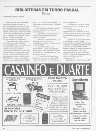 Revista CPU MSX - No. 16 - 1988