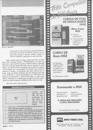 Revista CPU MSX - No. 16 - 1988