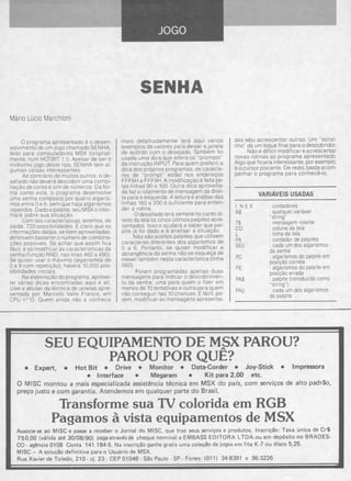 Revista CPU MSX - No. 17 - 1988