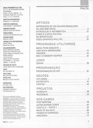 Revista CPU MSX - No. 17 - 1988